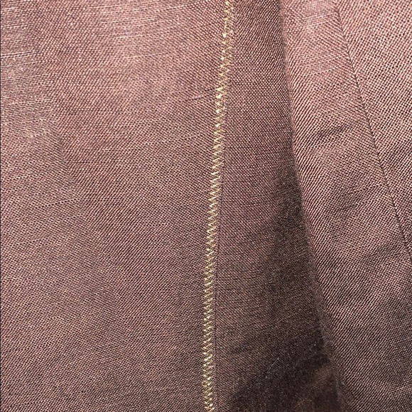 Kasper Chocolate Brown Jacket w/ Gold Stitching - Picture 6 of 12